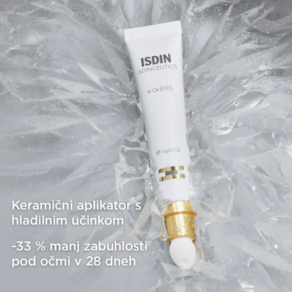ISDIN Isdinceutics Rejuvenate K-Ox, krema za predel oči s keramičnim aplikatorjem (15 ml)
