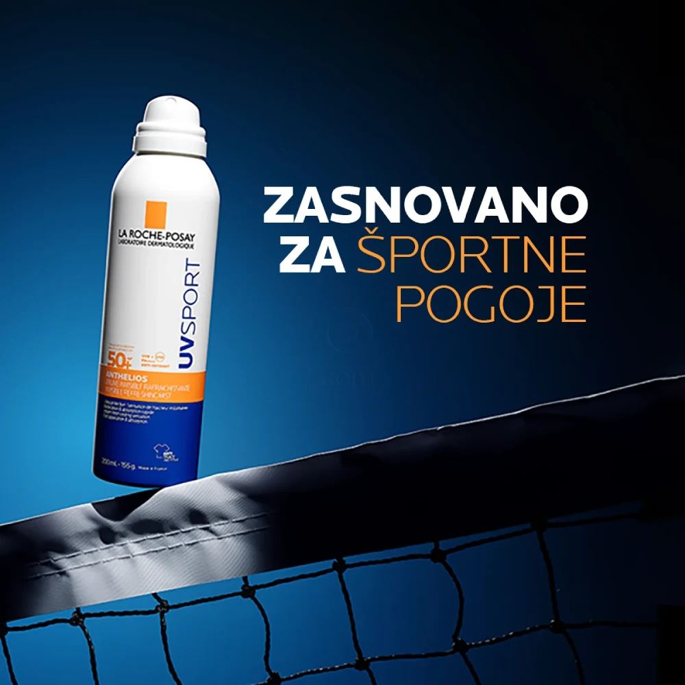 LRP Anthelios UVSport, nevidni osvežujoči sprej za zaščito pred soncem - ZF50+ (200 ml)