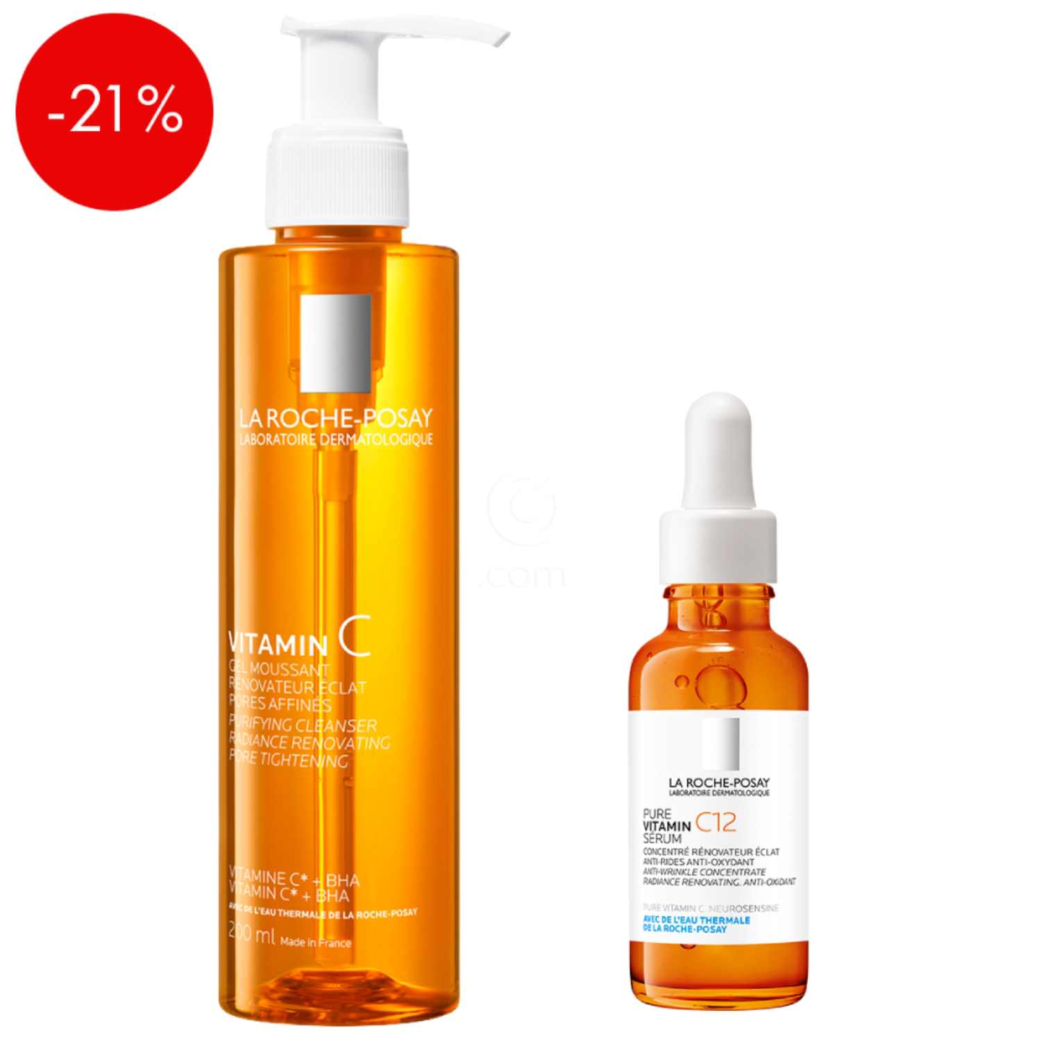 LRP, dnevna anti-age rutina z vitaminom C za enakomerno in sijočo kožo (200 ml + 30 ml)