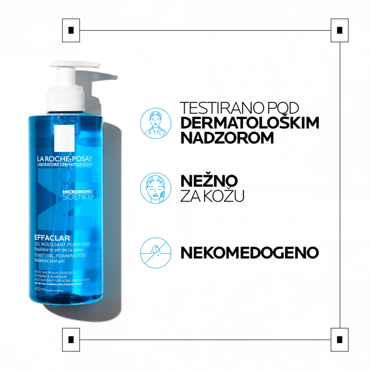 LRP Effaclar +M, peneči čistilni gel (200 ml)