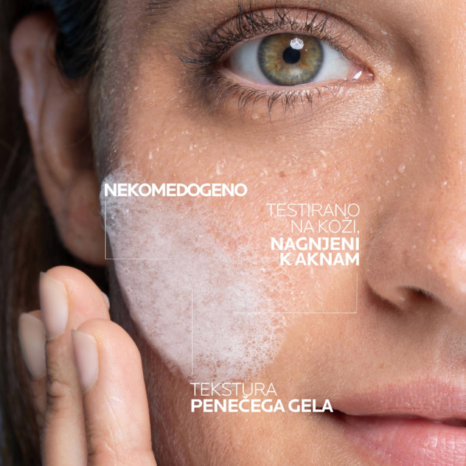 LRP Effaclar +M, peneči čistilni gel - Refill (400 ml)