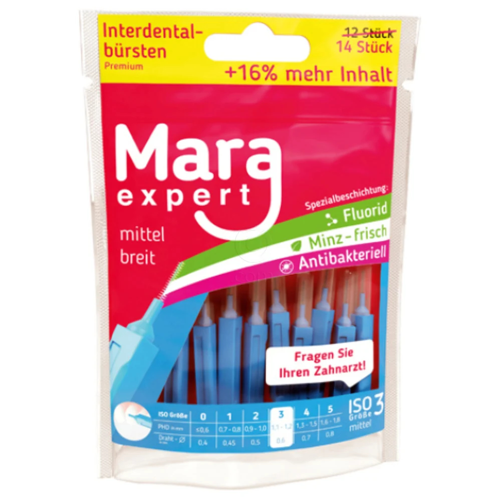 Mara Expert Basic, interdentalna ščetka - velikost ISO 3 (14 ščetk)