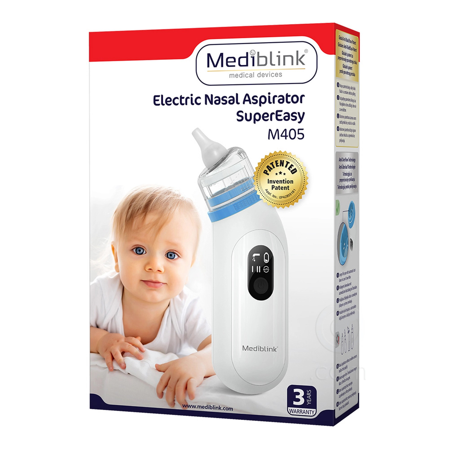 Mediblink SuperEasy M405, električni nosni aspirator (1 komplet)