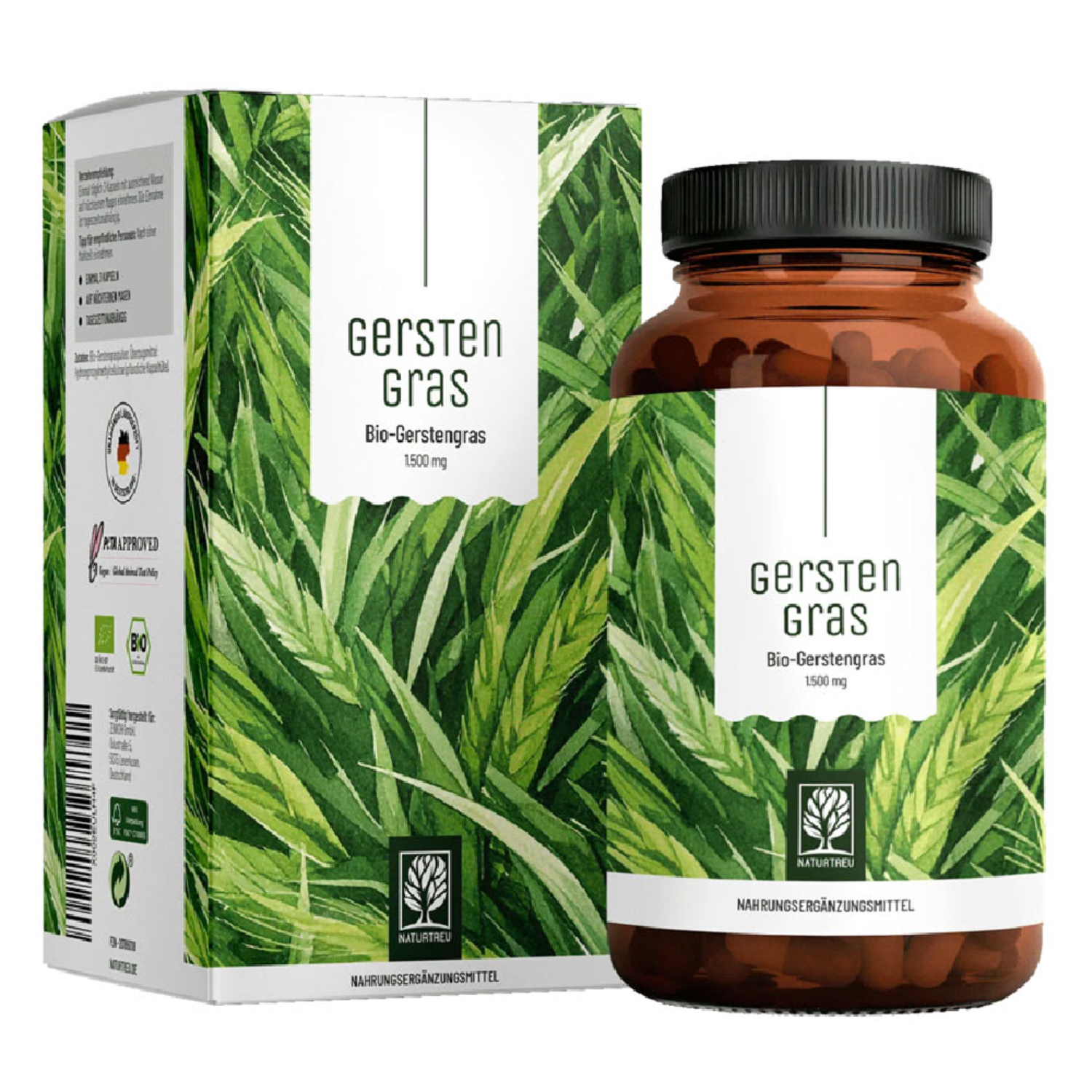 Naturtreu Ječmenova trava bio, kapsule (180 kapsul)