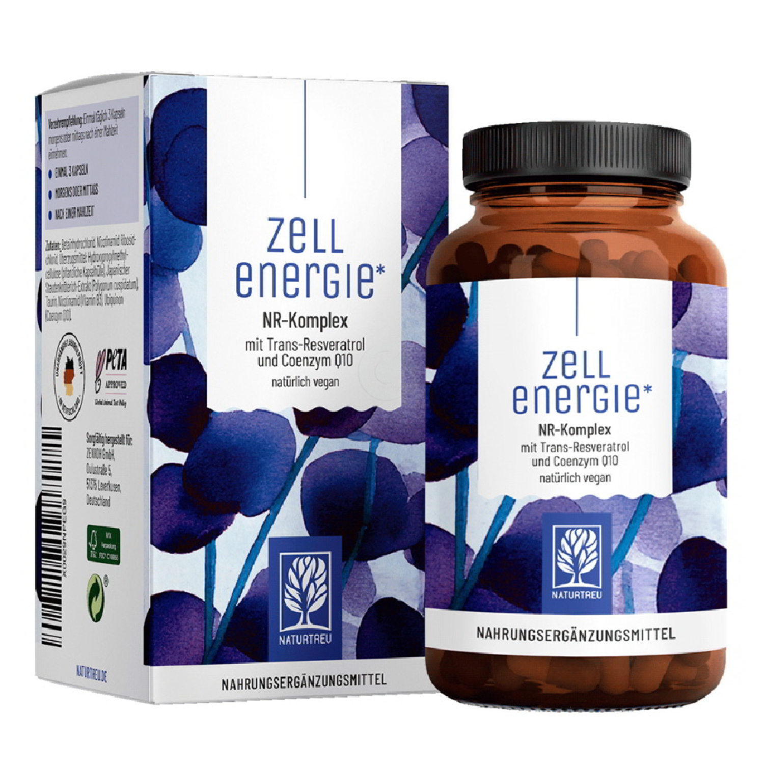 Naturtreu NR kompleks, resveratrol in Q10, kapsule (90 kapsul)