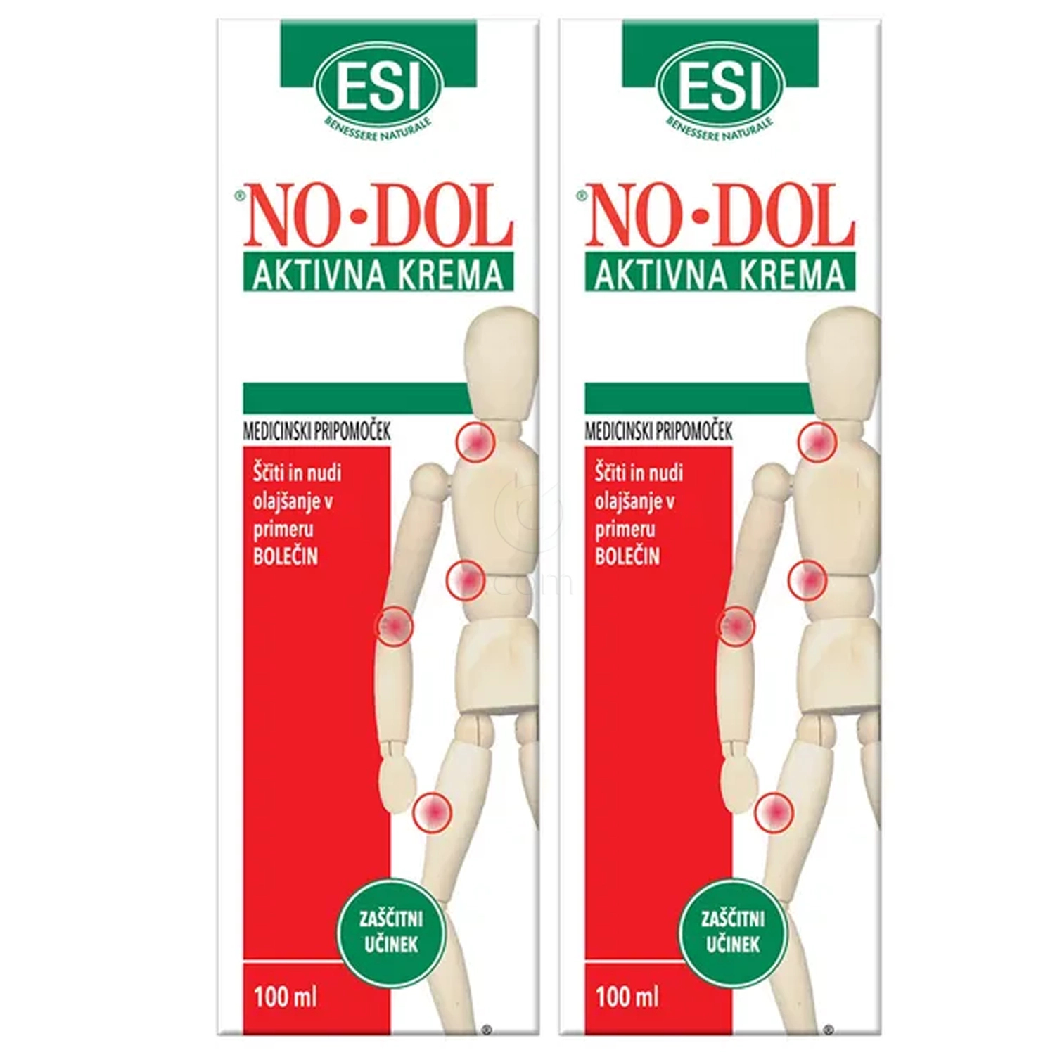 Nodol, aktivna krema - paket (2 x 100 ml)