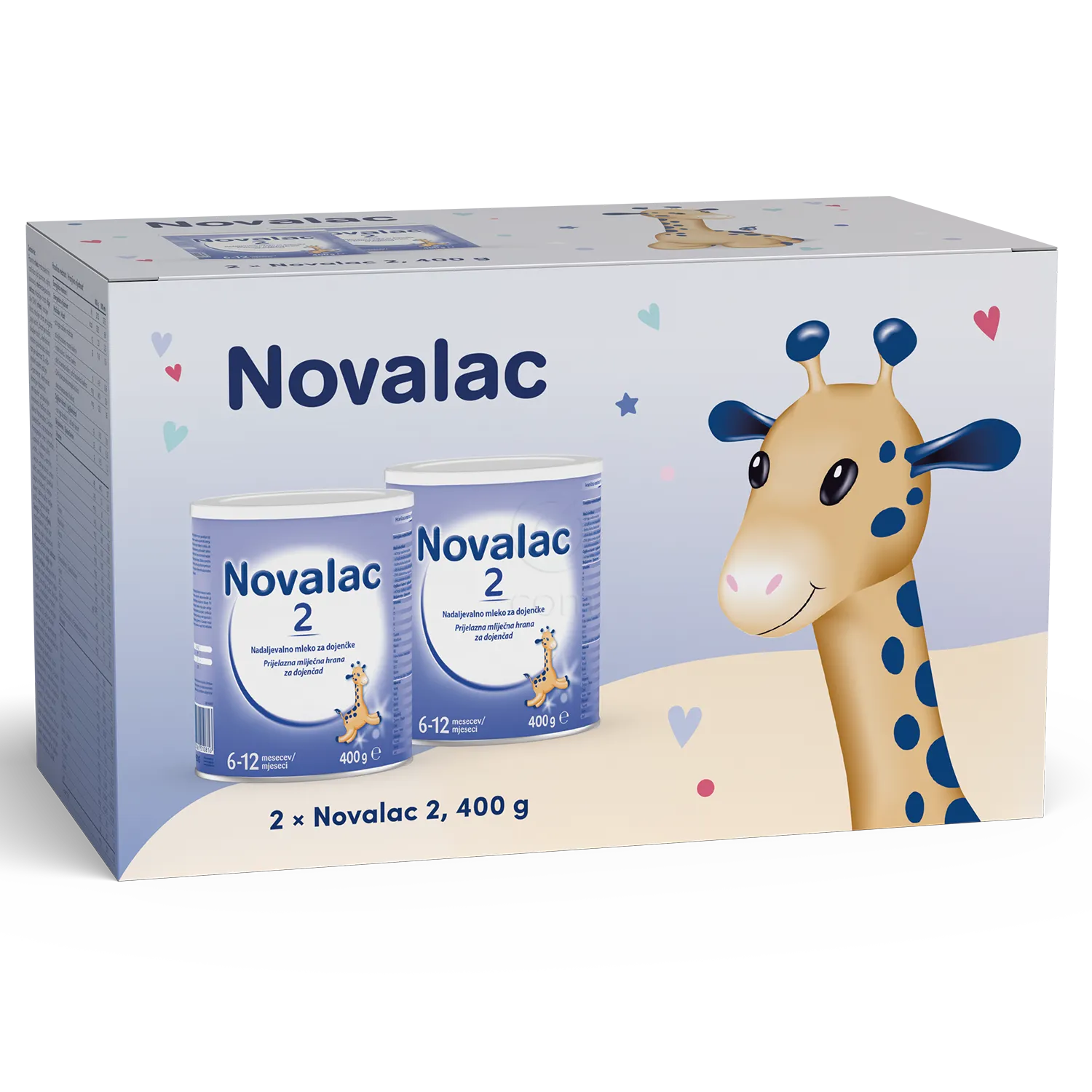 Novalac 2 - paket mlečnih formul 2 x 400 g