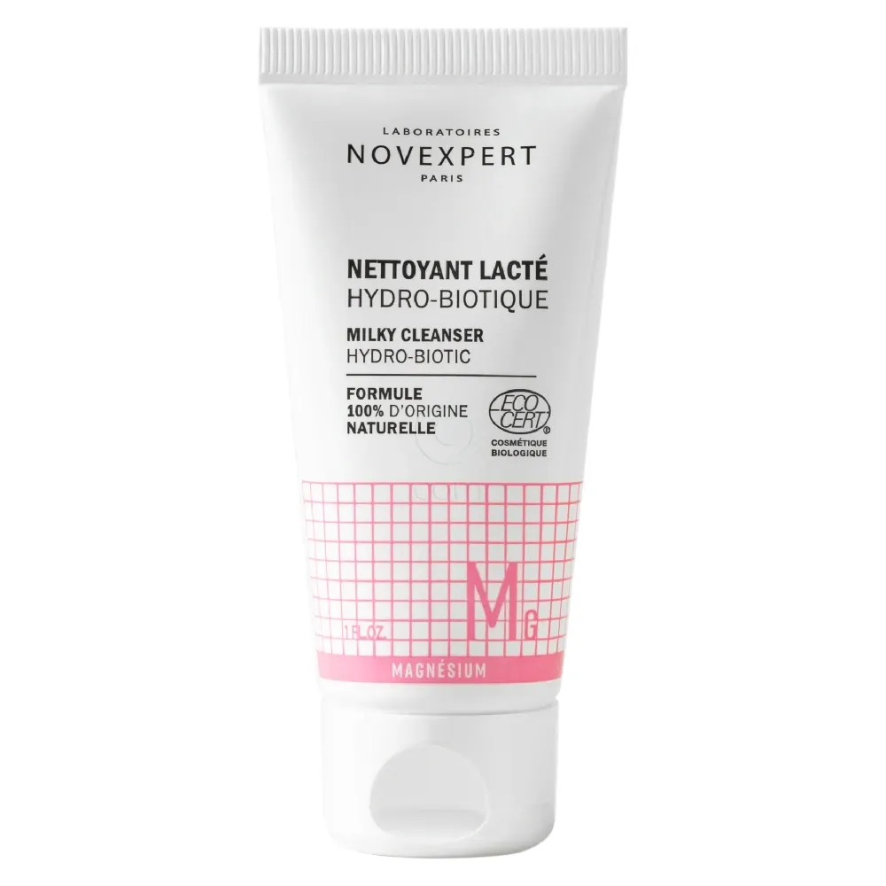 Novexpert Hydro-biotic mleko za čiščenje, čistilno mleko za vse tipe kože (30 ml)