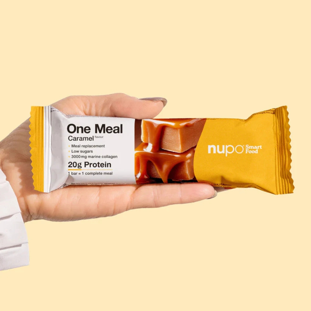 Nupo One Meal, ploščica za nadomestitev obroka - Karamela (15 x 60 g)