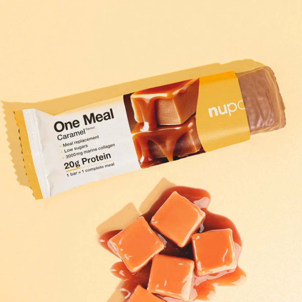 Nupo One Meal, ploščica za nadomestitev obroka - Karamela (15 x 60 g)