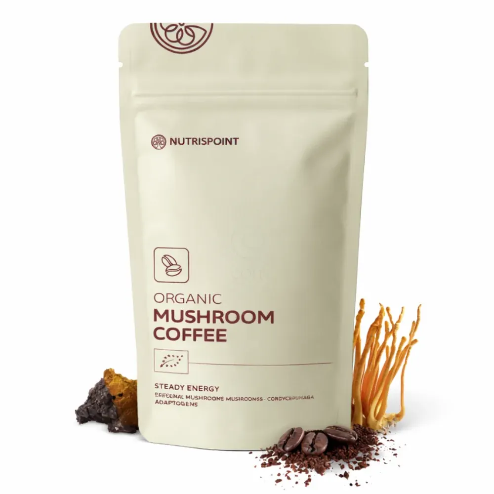 Nutrispoint Organic Mushroom Coffee, ekološka kava z gobami v prahu (70 g)