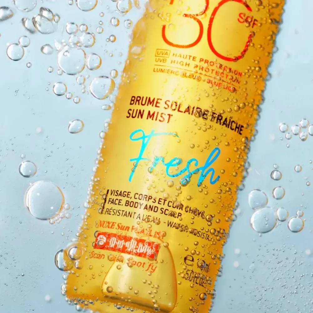 Nuxe Fun Fresh, osvežilna meglica za telo za zaščito pred soncem - ZF30 (150 ml)