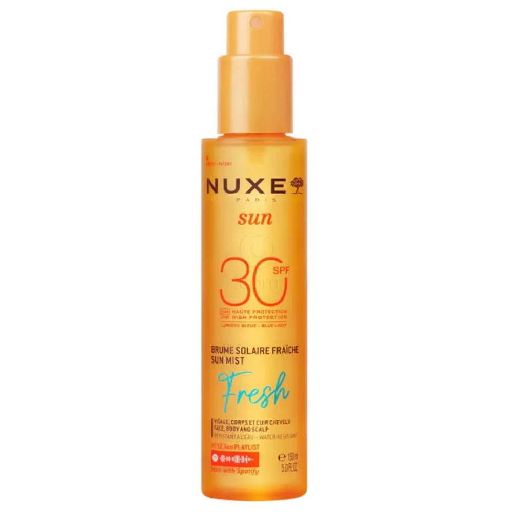 Nuxe Fun Fresh, osvežilna meglica za telo za zaščito pred soncem - ZF30 (150 ml)