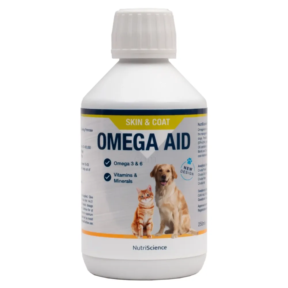Omega Aid, tekočina za mačke in pse (250 ml)