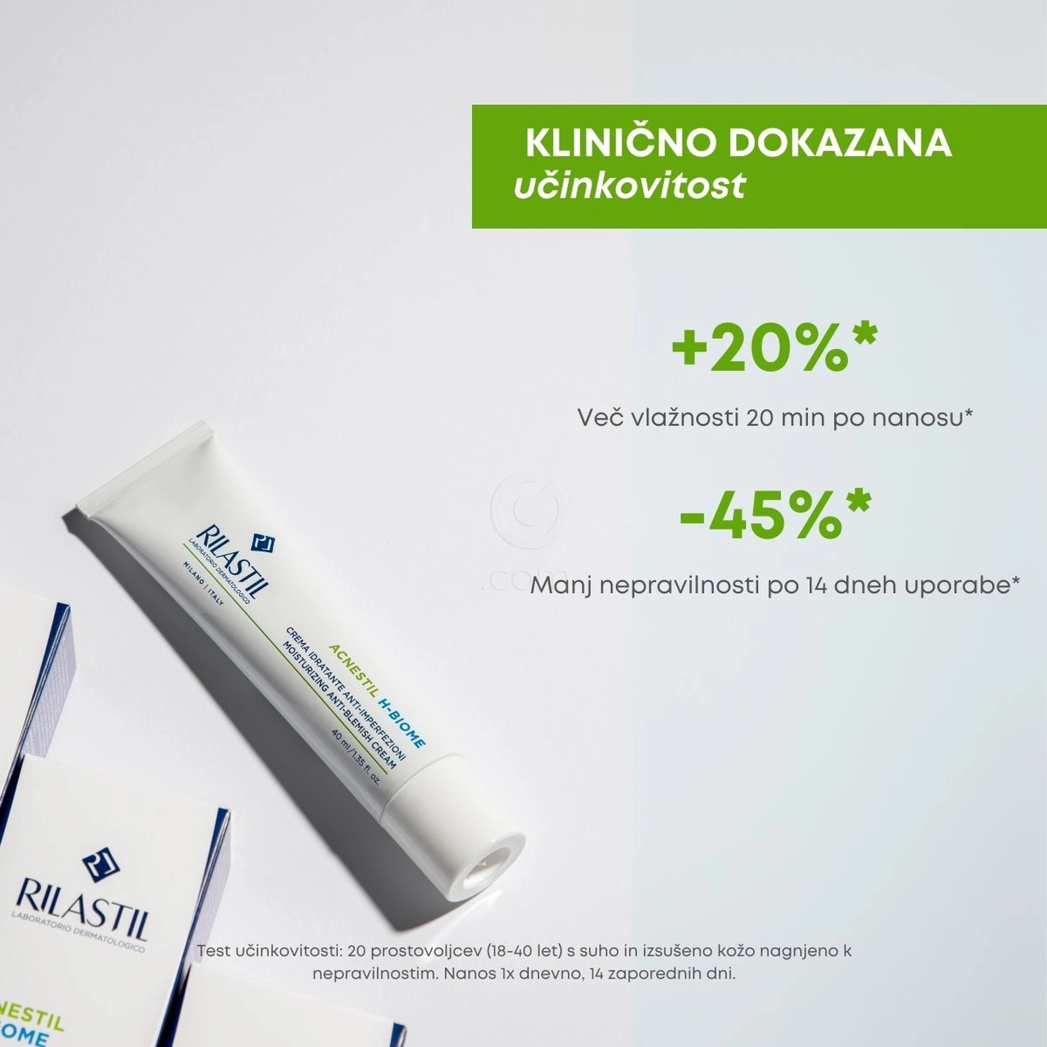 Rilastil Acnestil H-Biome, krema za obraz (40 ml)