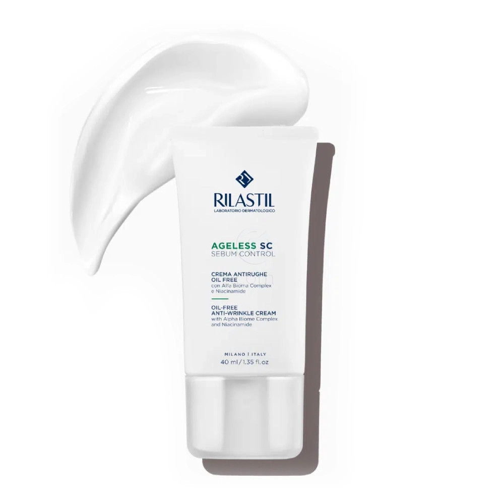 Rilastil Ageless SC, krema proti gubam za mešano in mastno kožo (40 ml)