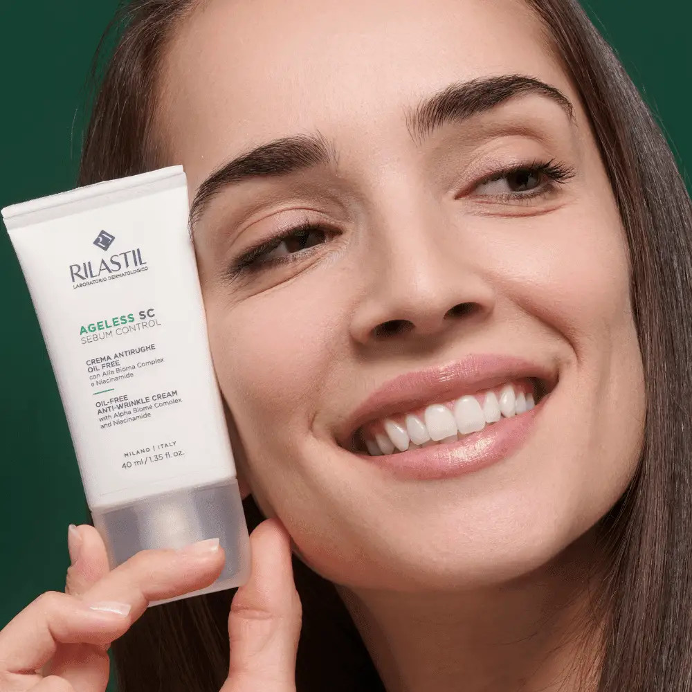 Rilastil Ageless SC, krema proti gubam za mešano in mastno kožo (40 ml)