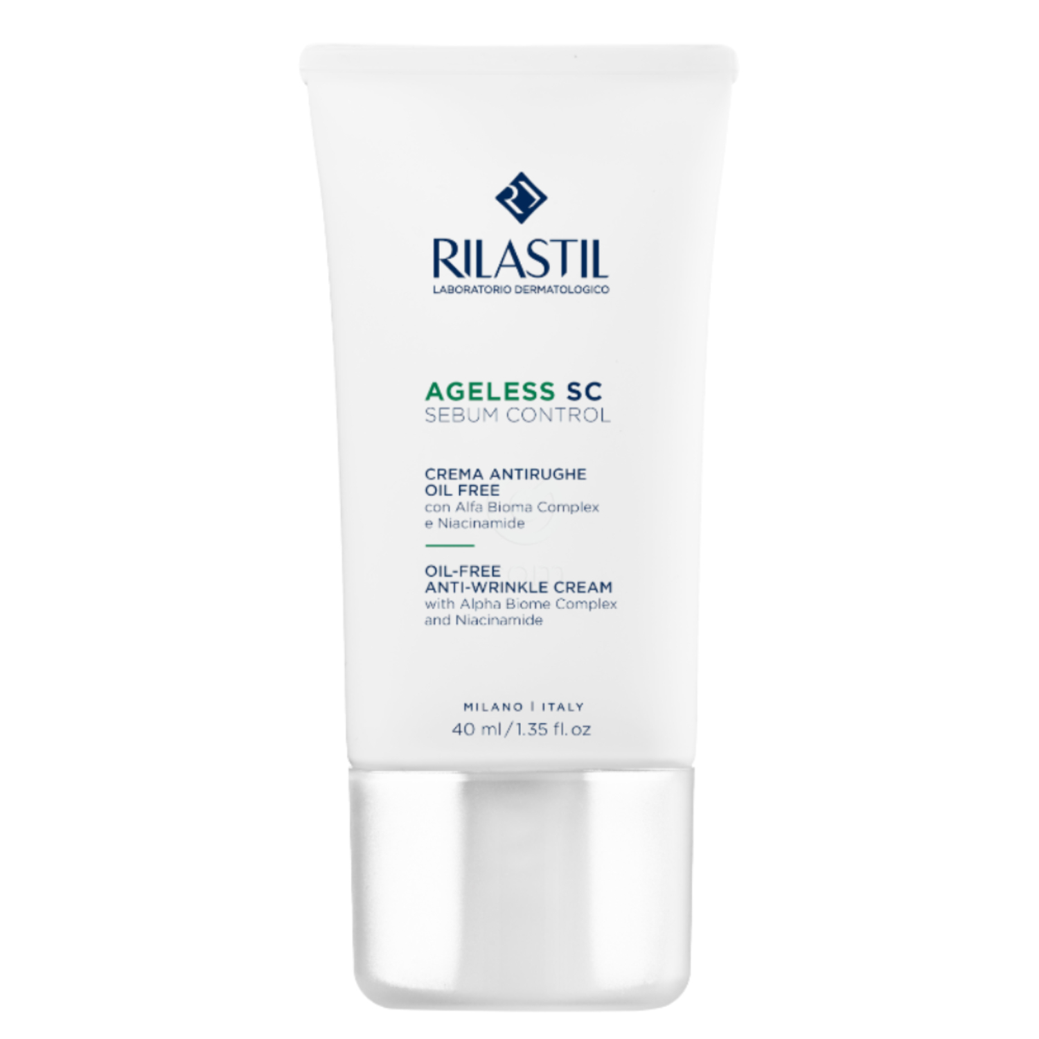 Rilastil Ageless SC, krema proti gubam za mešano in mastno kožo (40 ml)