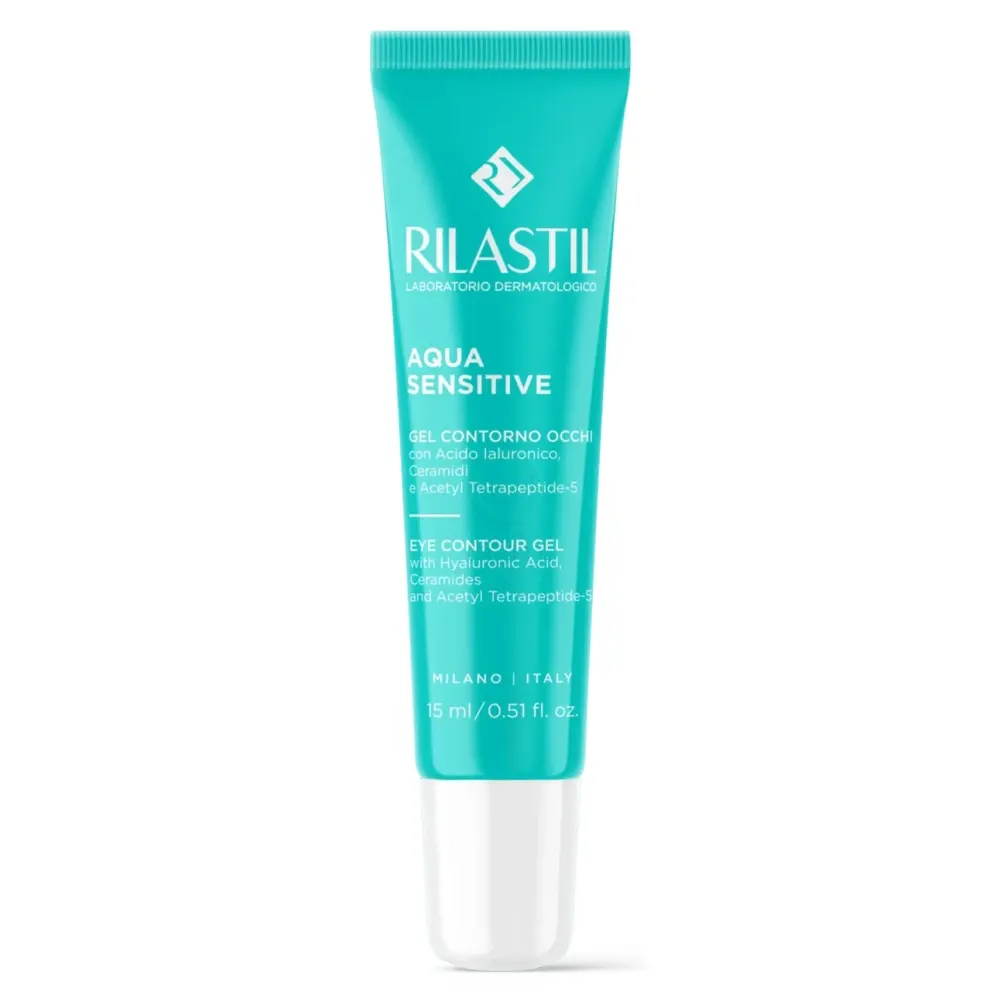 Rilastil Aqua Sensitive Eye Contour Gel, vlažilni gel za predel okoli oči (15 ml)