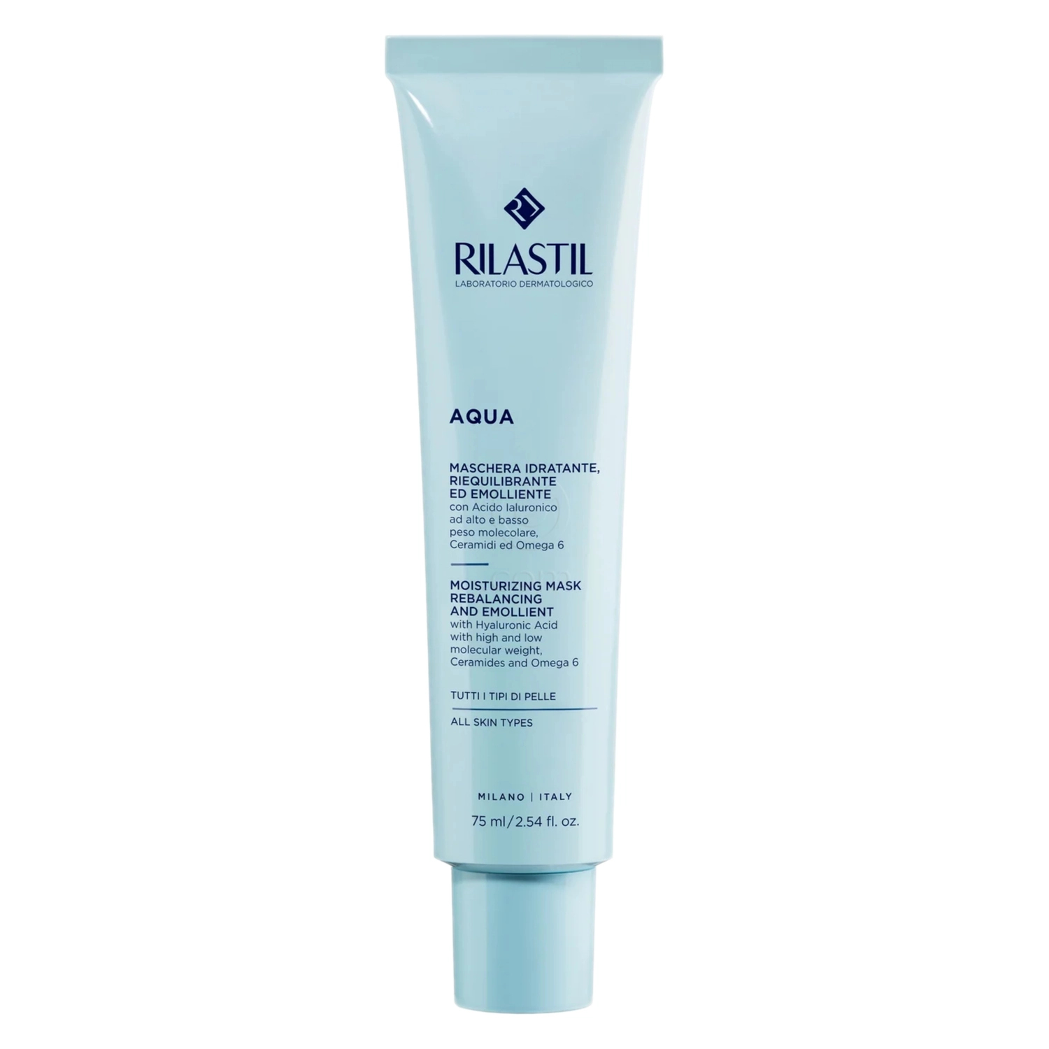Rilastil Aqua, vlažilna maska za obraz (75 ml)