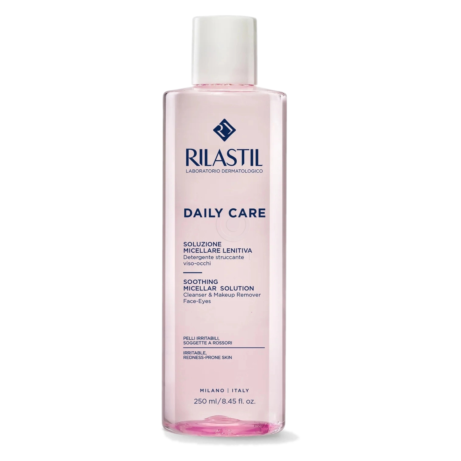 Rilastil Daily Care, pomirjujoča micelarna voda za obraz in področje okoli oči (250 ml)