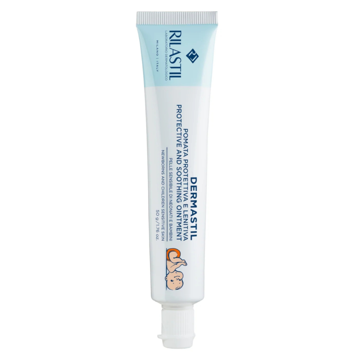 Rilastil Dermastil, zaščitno mazilo za dojenčke za plenični predel (50 g)