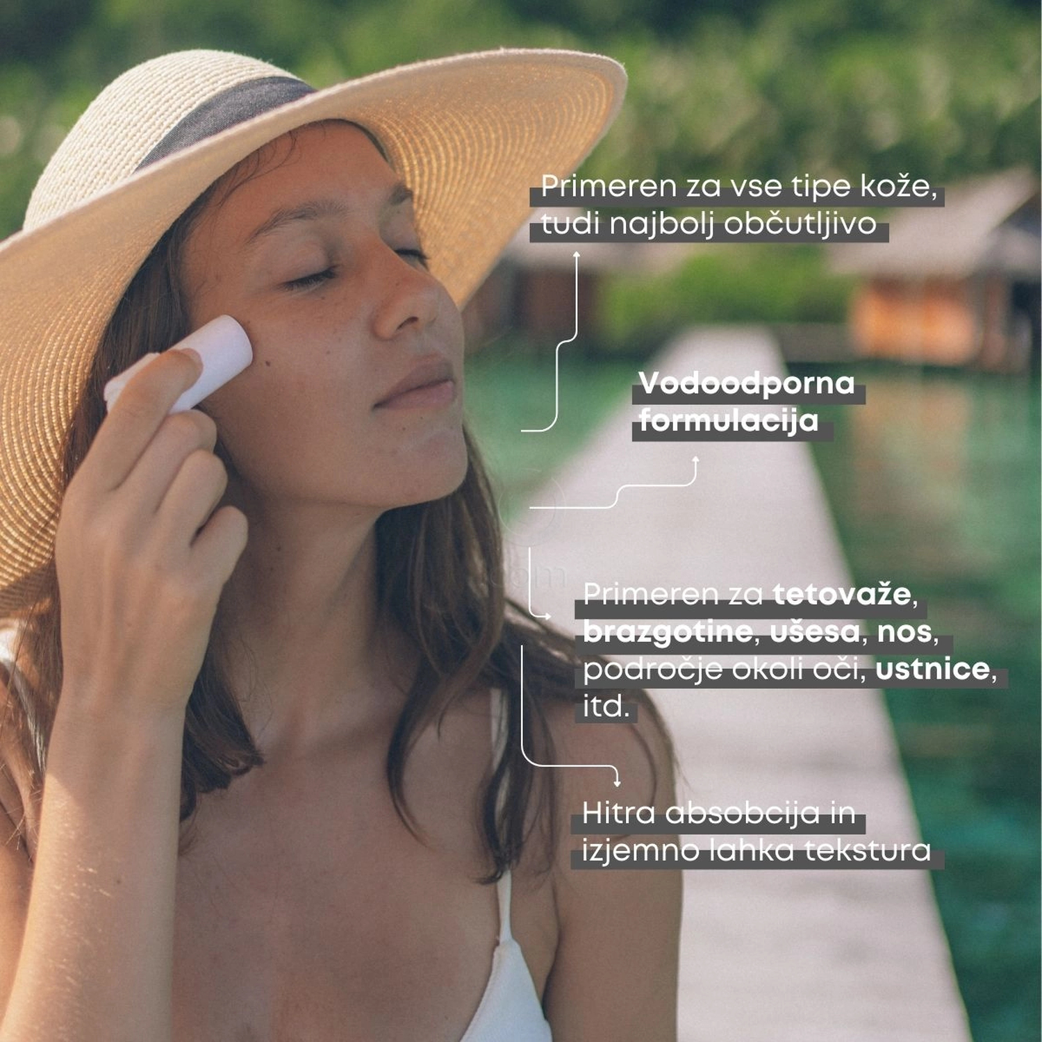 Rilastil Sun System, transparentni stik - ZF50+ (8,5 ml)