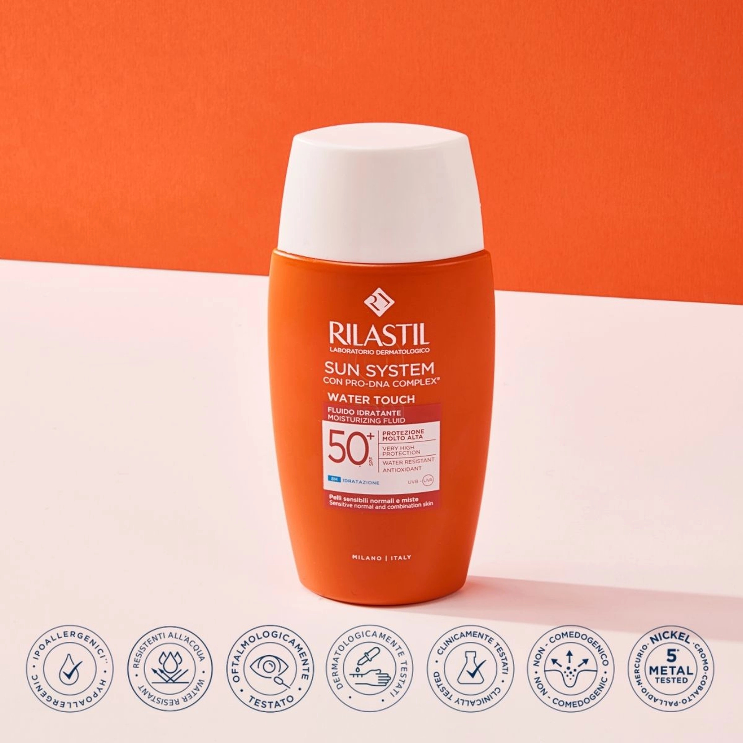 Rilastil Sun System Water Touch, lahek fluid za zaščito pred soncem - ZF50+ (50 ml)
