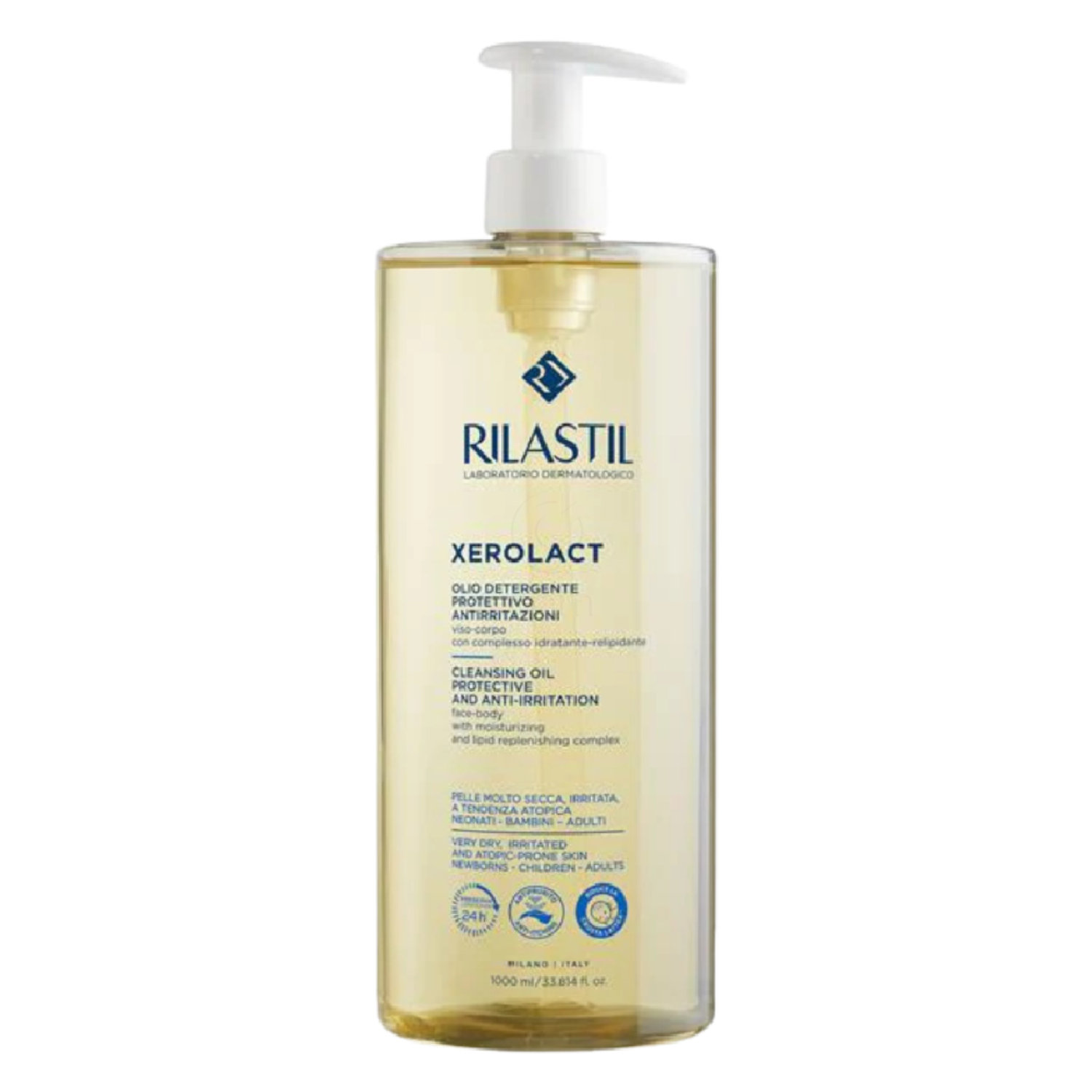 Rilastil Xerolact, čistilno olje (1000 ml)