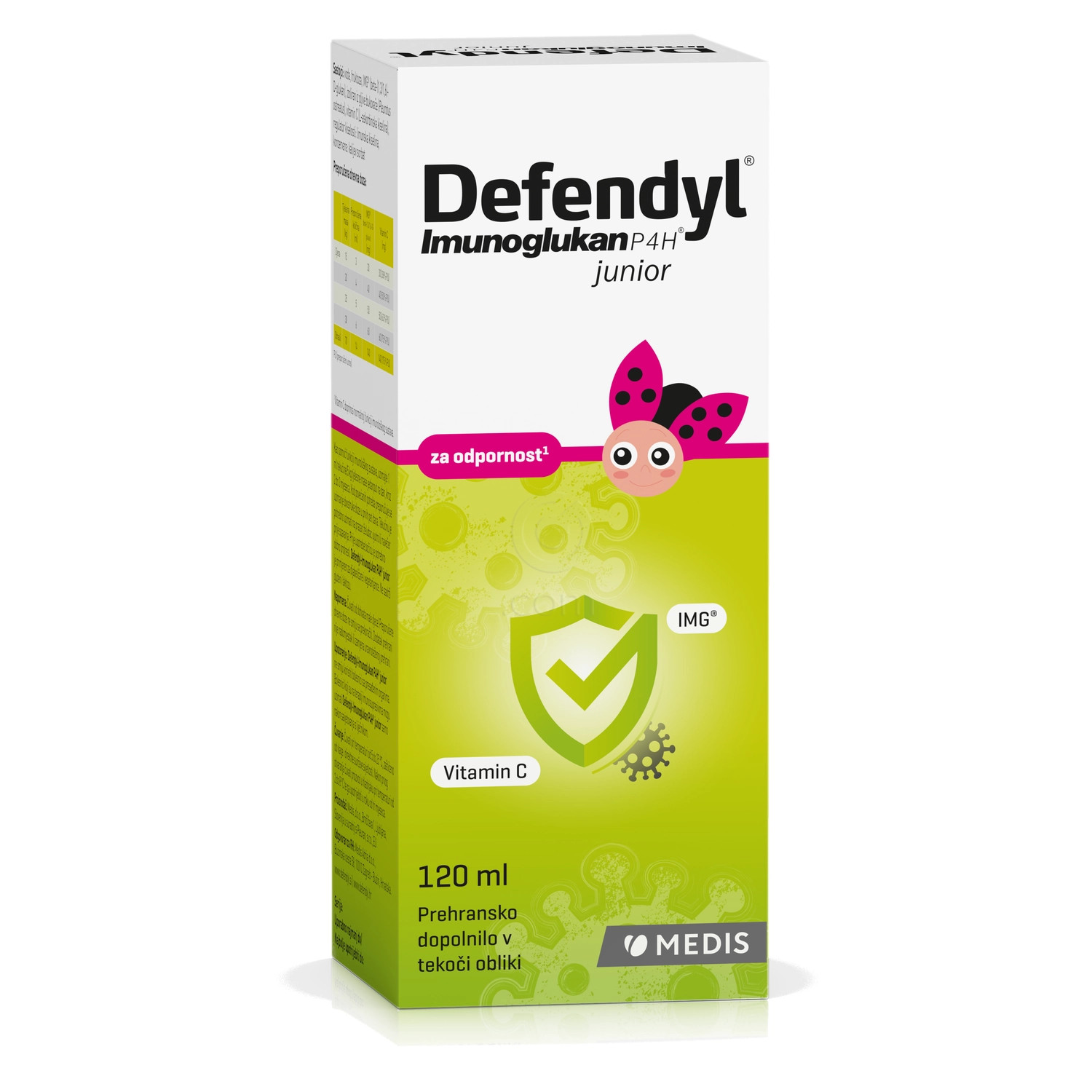 Defendyl-Imunoglukan P4H junior, tekočina (120 ml)