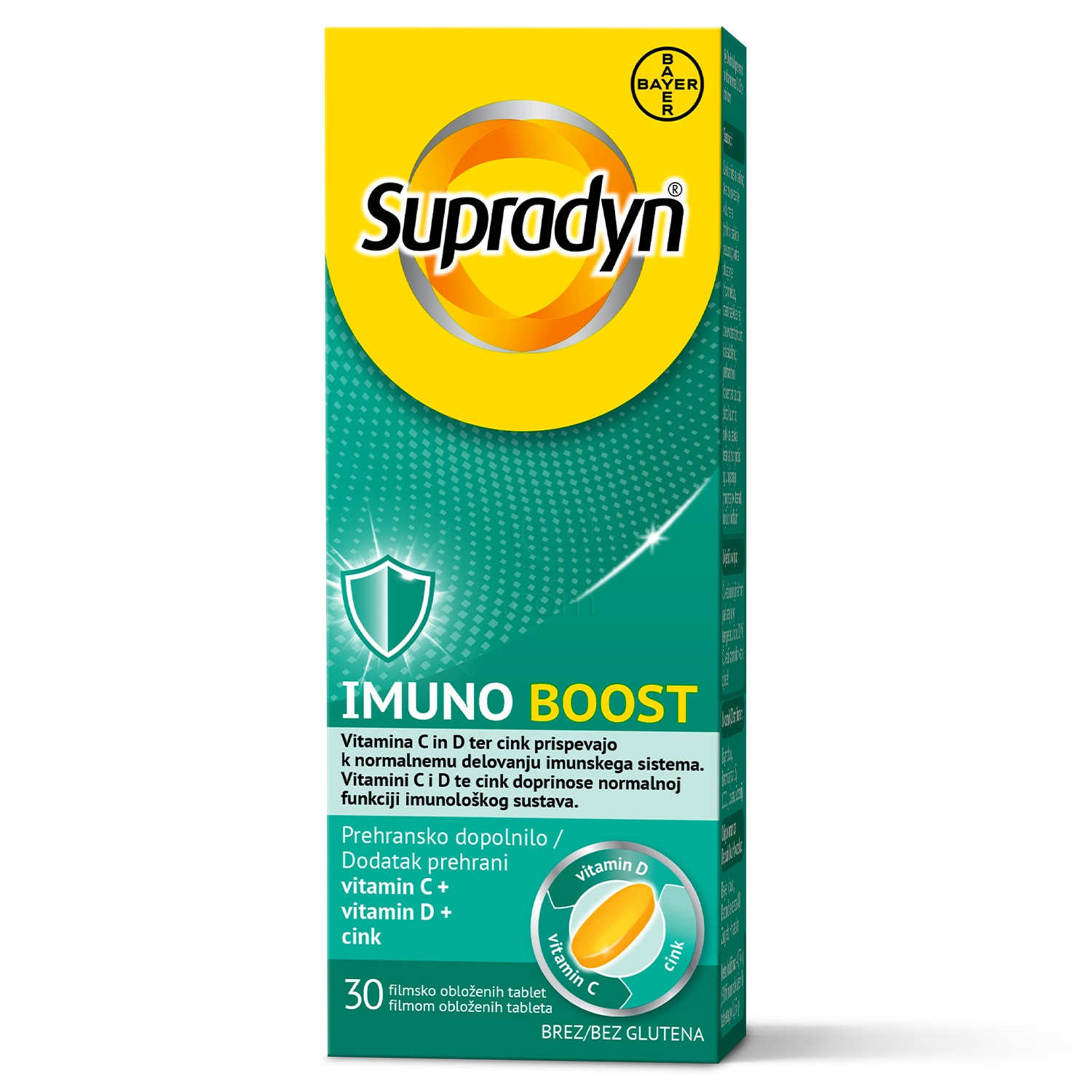 Supradyn Imuno Boost Vitamina C+D in Cink, filmsko obložene tablete (30 tablet)