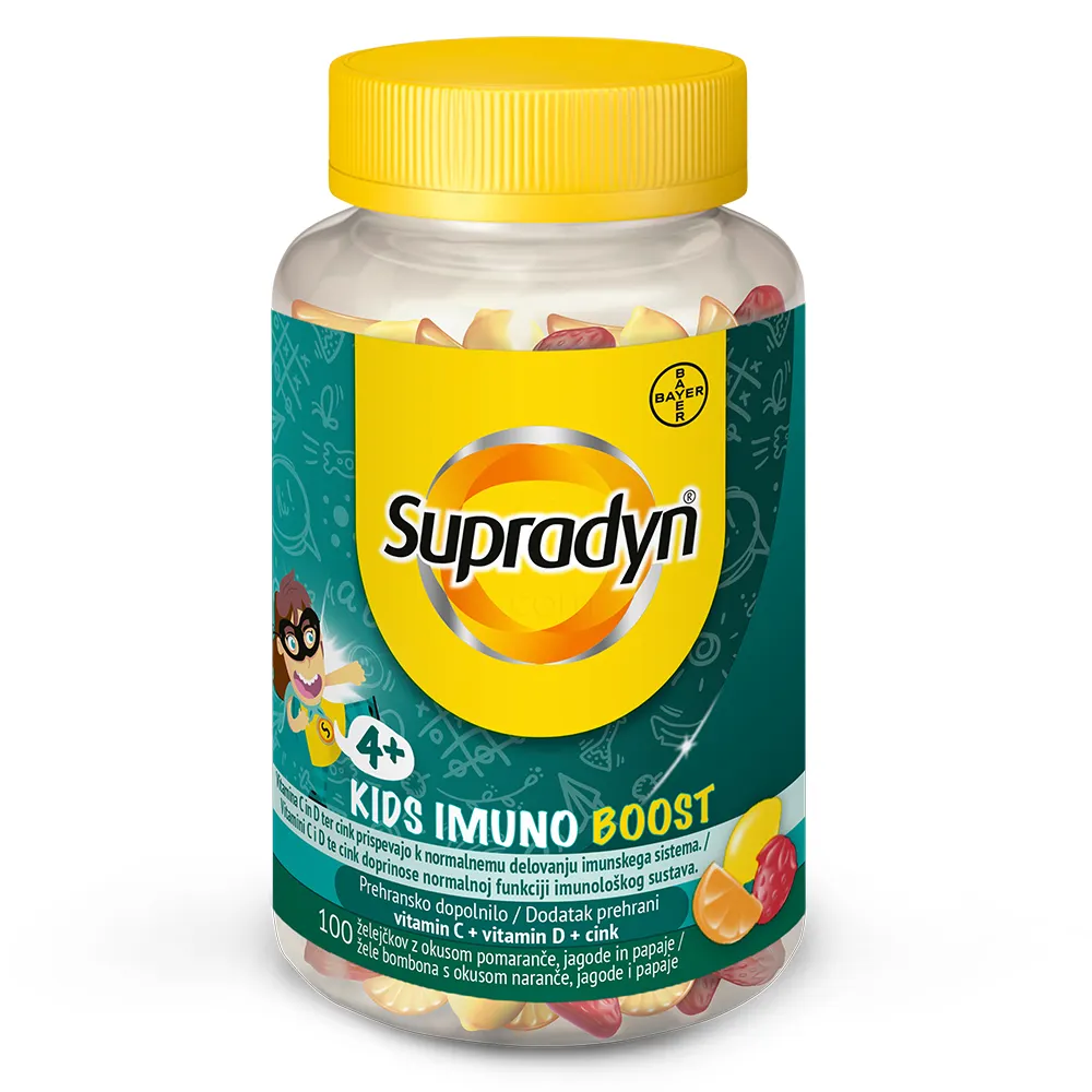 Supradyn Kids Imuno Boost, želejčki (100 želejčkov) 