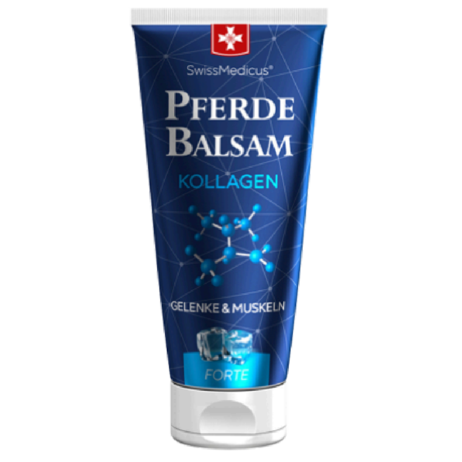 Swissmedicus, konjski balzam s kolagenom - hladilni zeliščni balzam za masažo (200 ml)