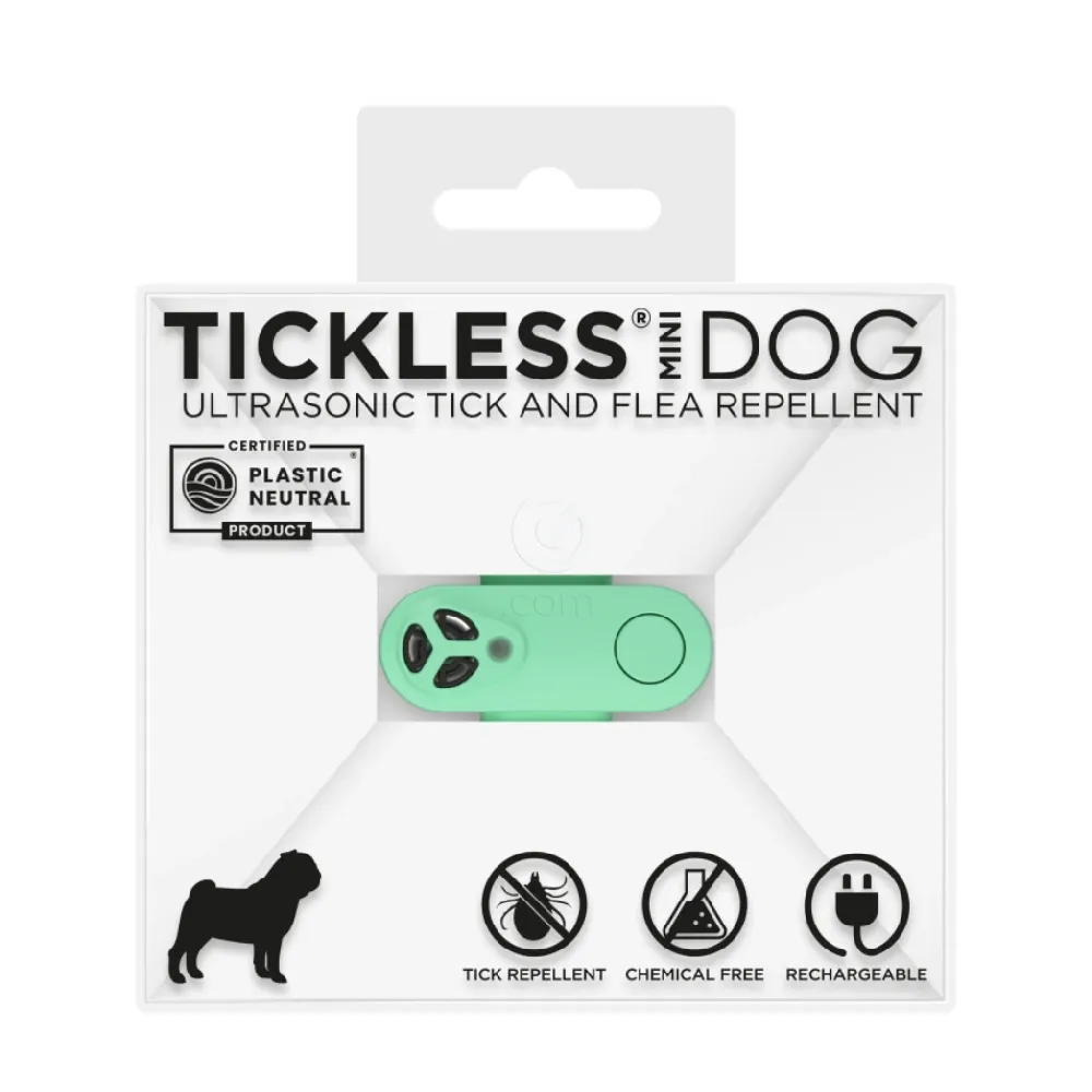 Tickless MINI, ultrazvočni odganjalec klopov in bolh za pse vseh velikosti in mačke - Mint (1 naprava)