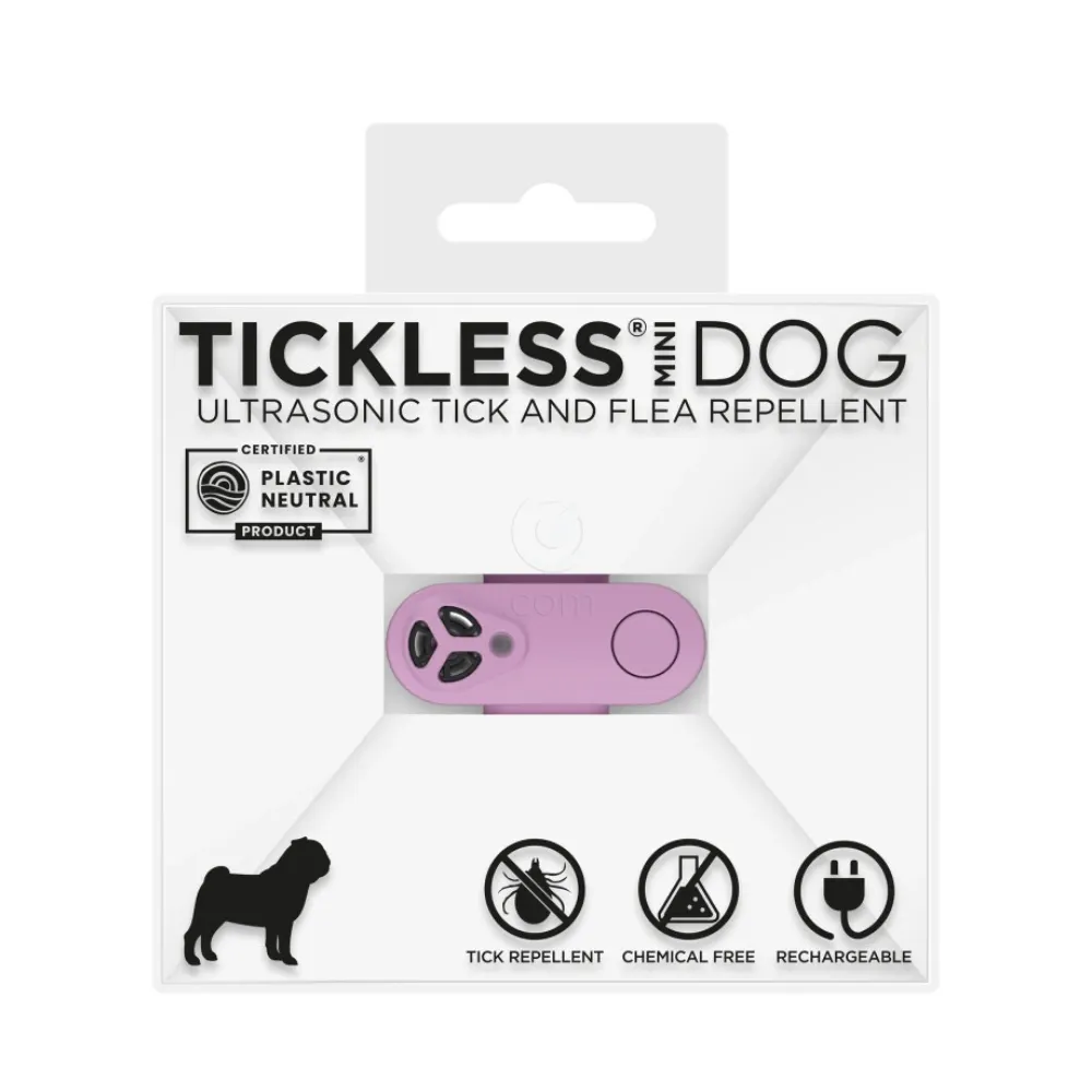 Tickless MINI, ultrazvočni odganjalec klopov in bolh za pse vseh velikosti in mačke - Vijoličen (1 naprava)