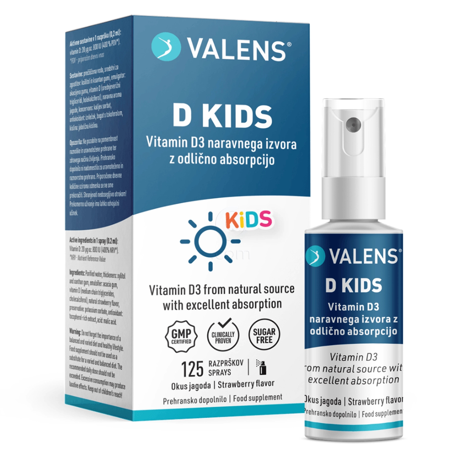 Valens D Kids, ustno pršilo (25 ml)