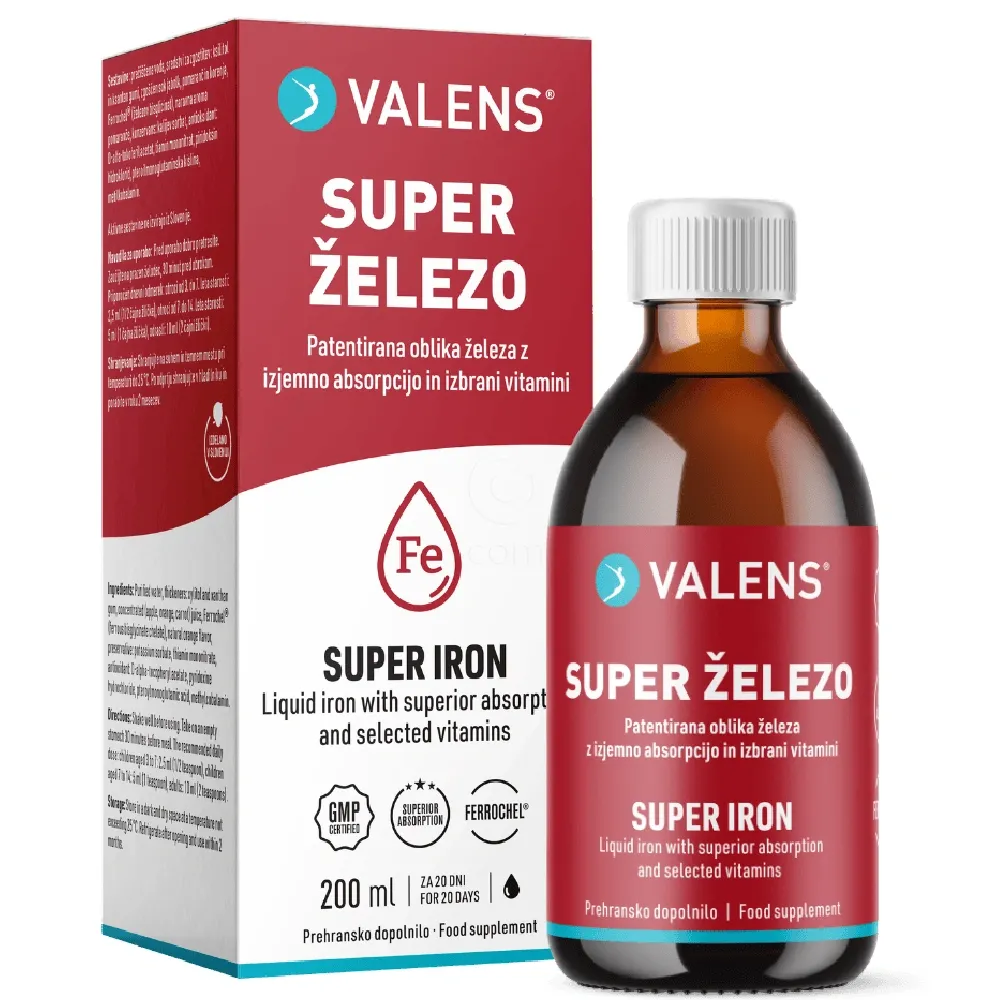 Valens Super Železo, tekočina (200 ml)