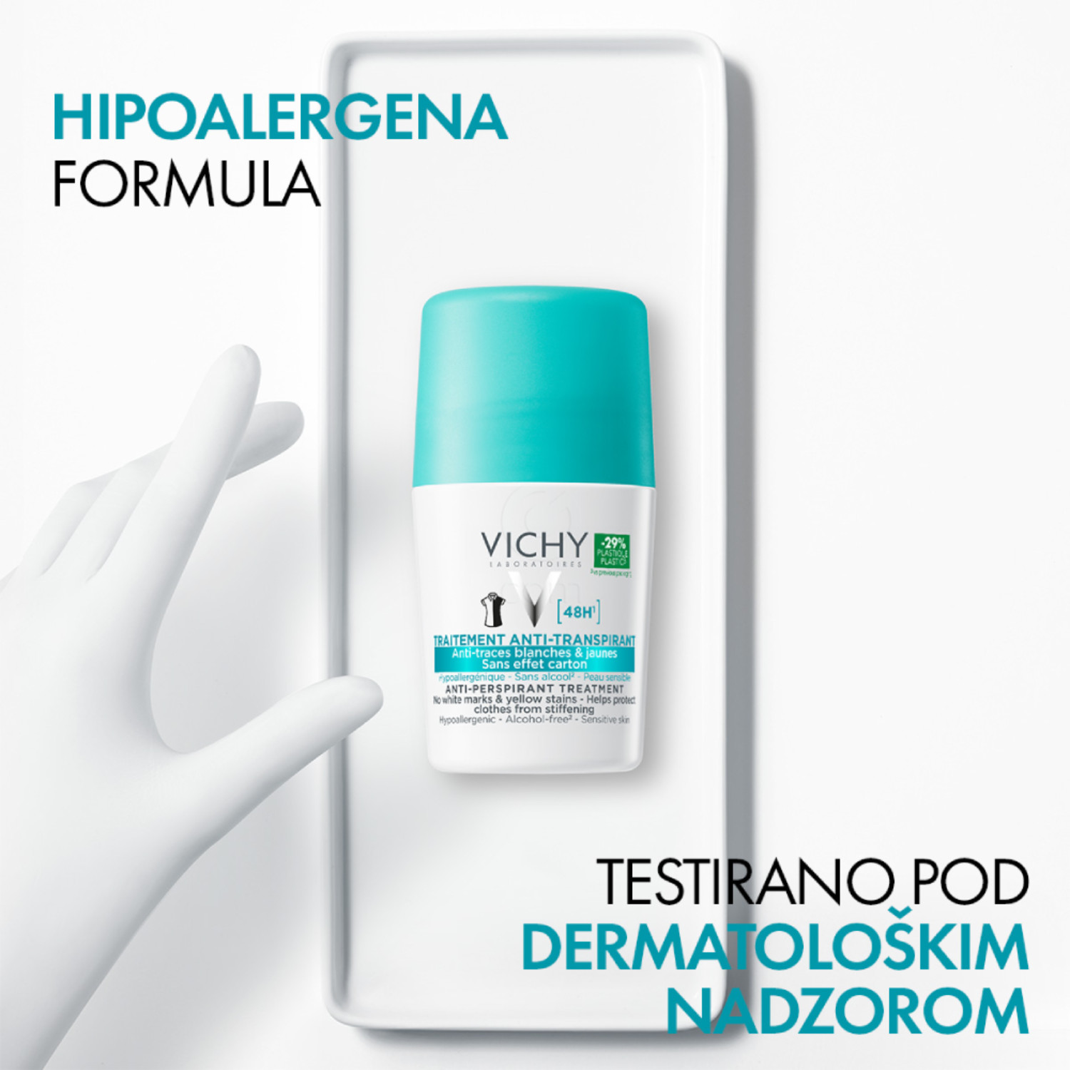 Vichy Anti-Traces, deodorant roll-on (50 ml)