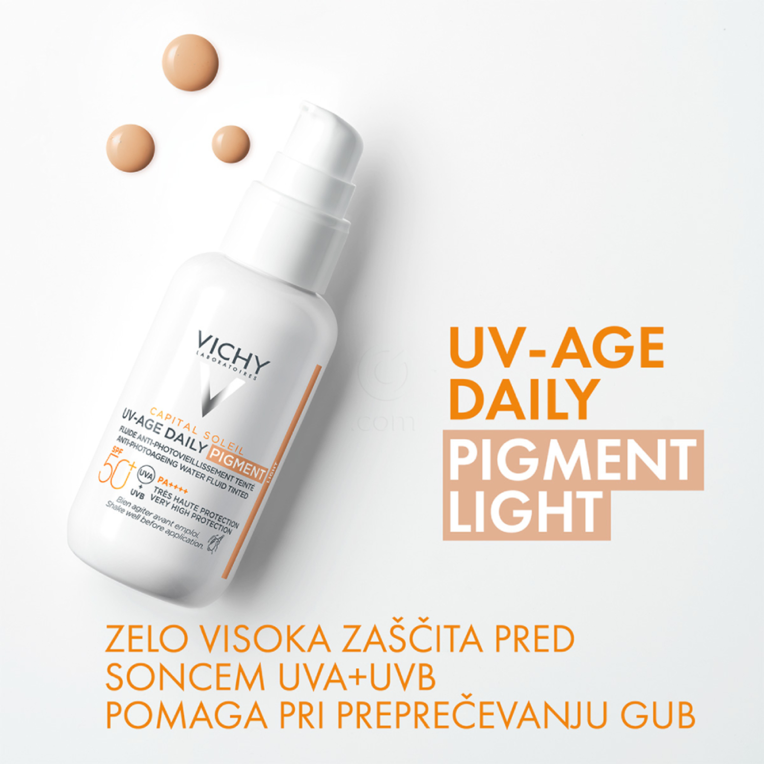Vichy Capital Soleil UV-Age, obarvana krema za obraz - ZF50+ (40 ml)