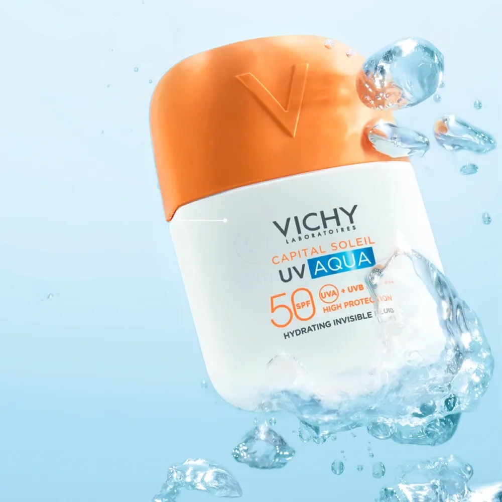 Vichy Capital Soleil UV Aqua, nevidni vlažilni fluid - ZF50 (50 ml)