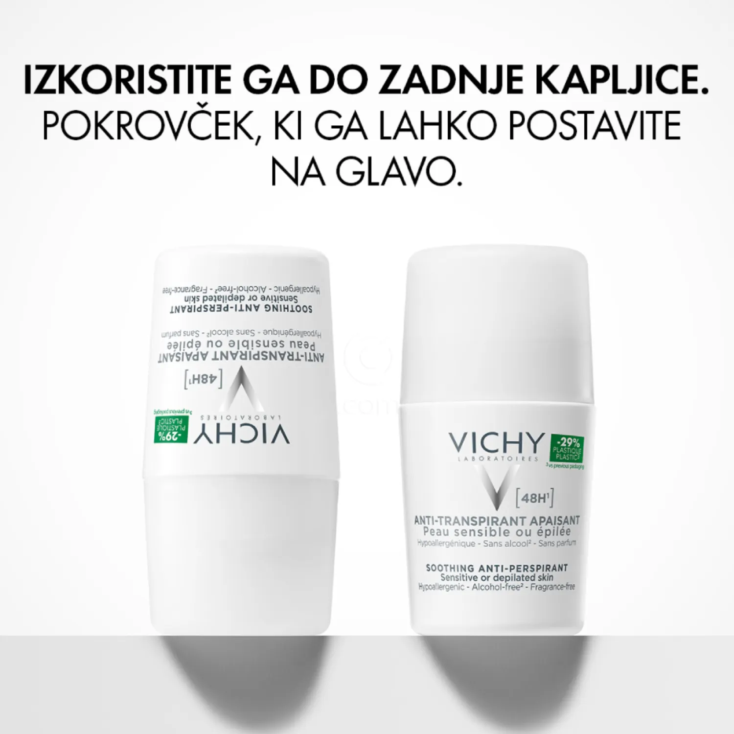 Vichy deodorant antitranspirant 48h, roll-on 