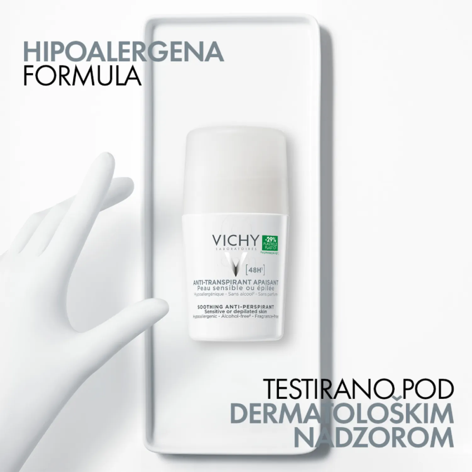 Vichy deodorant antitranspirant 48h, roll-on 