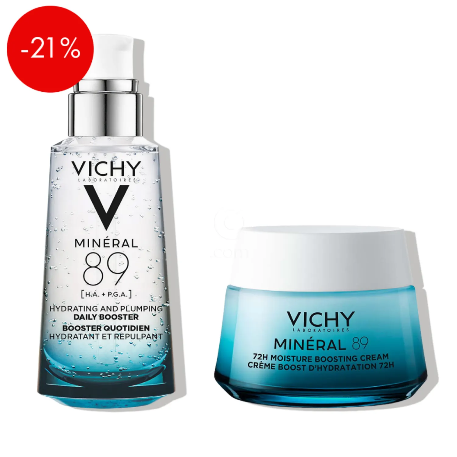 Vichy Mineral 89, protokol za intenzivno navlaženo in močnejšo kožo za vse tipe kože (2 x 50 ml)