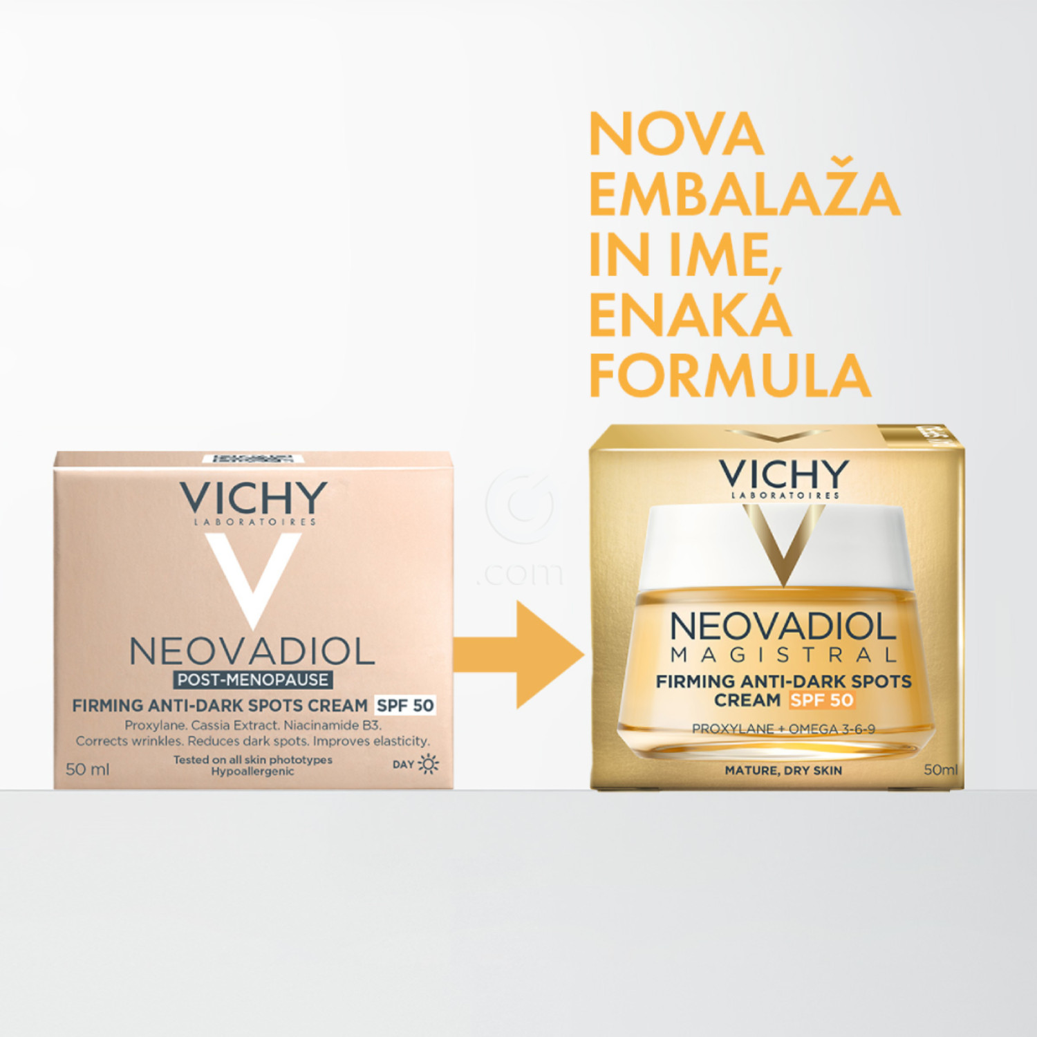 Vichy Neovadiol Magistral, krema za učvrstitev kože in odstranjevanje temnih madežev - ZF50 (50 ml)