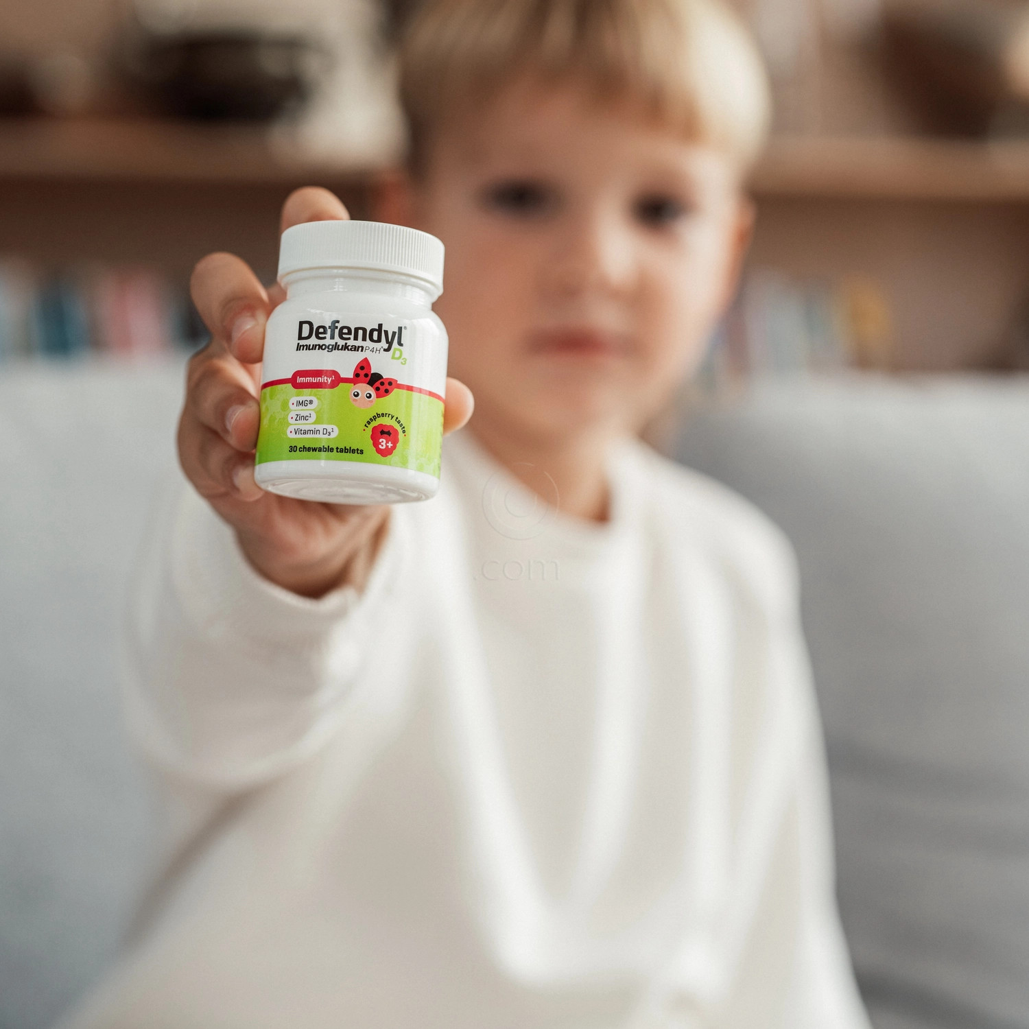 Defendyl Imunoglukan P4H D3 junior, žvečljive tablete (30 tablet)