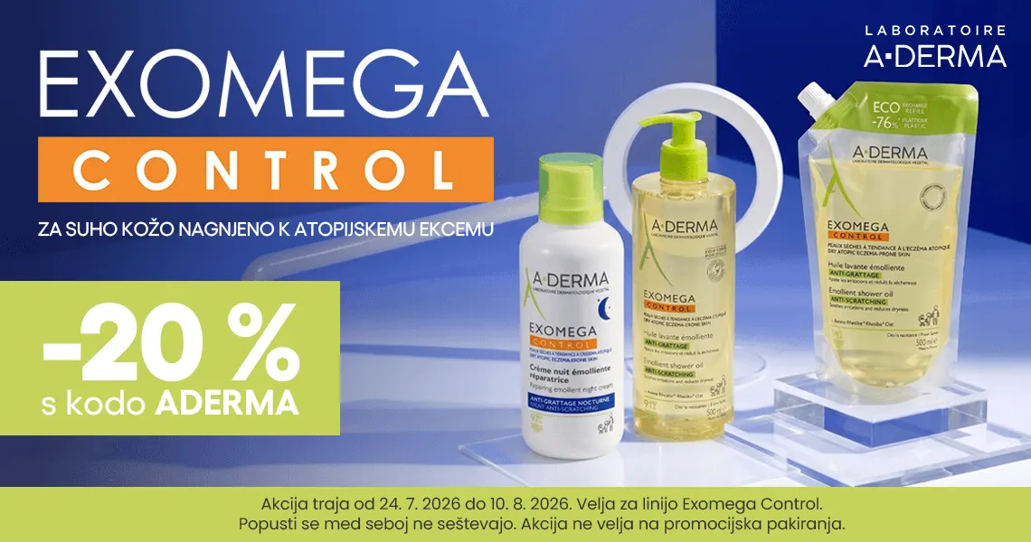 A-Derma Exomega Control (-20%). Samo s kodo: ADERMA