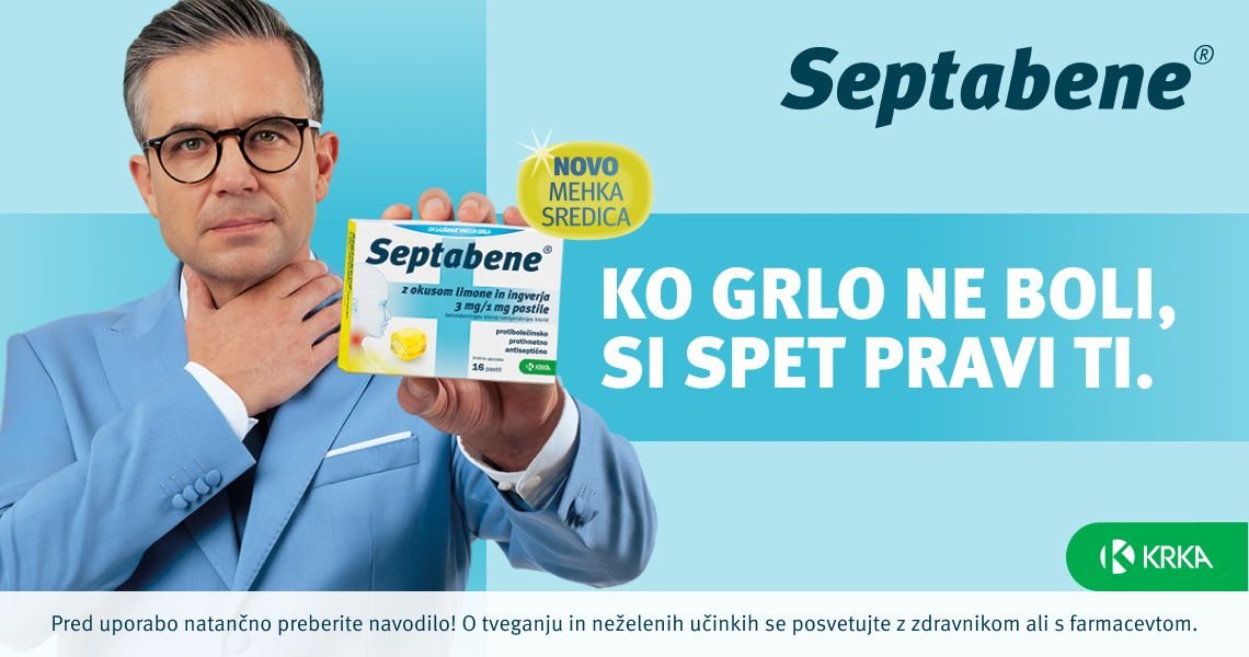 NOVO: Septabene z mehko sredico so nov, prijetnejši način lajšanja bolečine v grlu