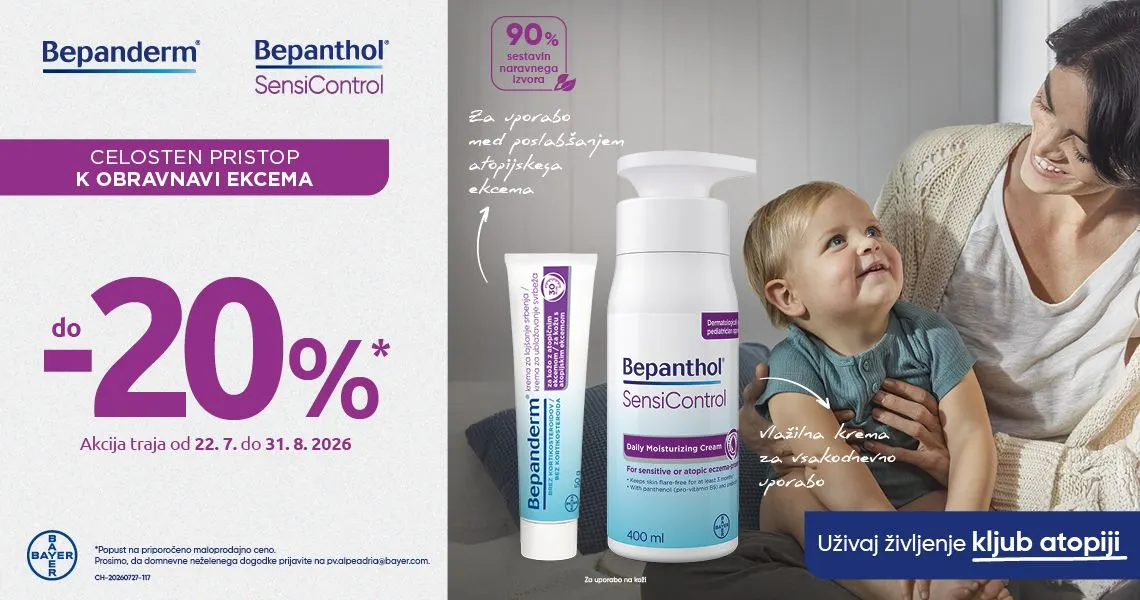 Bepanderm in Bepanthol Sensicontrol (-20%)