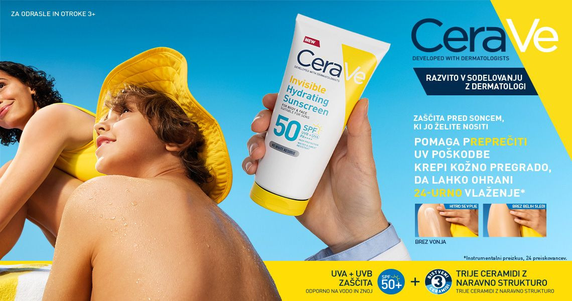 Novost na lekarnar.com: CeraVe linija za zaščito pred soncem.