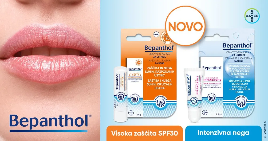 Bepanthol novosti na Lekarnar.com: negovalni balzam ZF30 in obnovitvena krema.